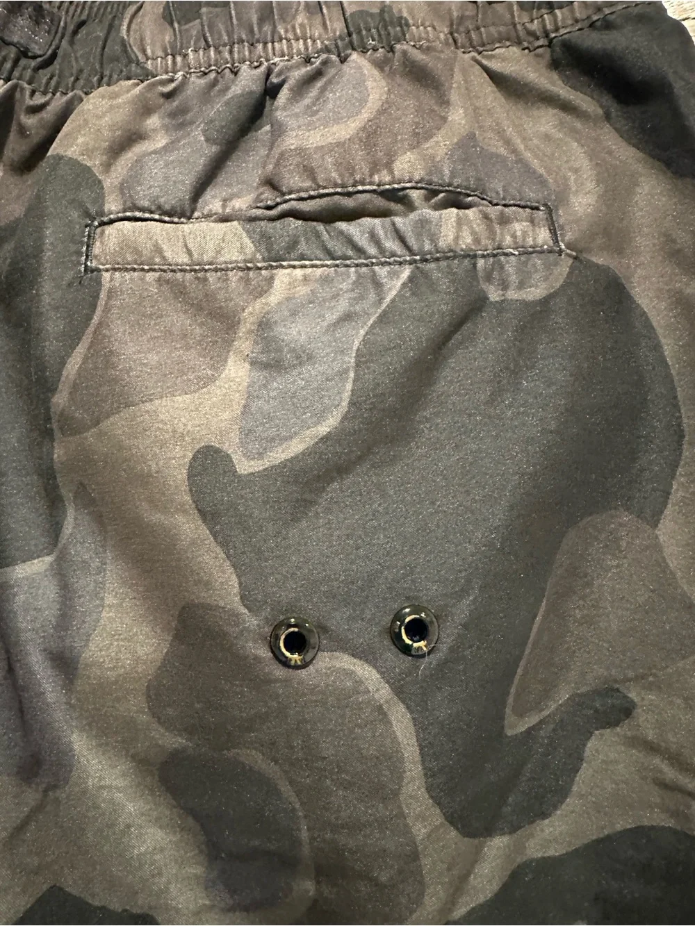 G-Star Camouflage Swim Trunks - Black & Olive